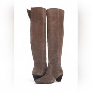 VINCE CAMUTO Elegant Brown SZEWINNY Suede Over-the-Knee Boots NWT